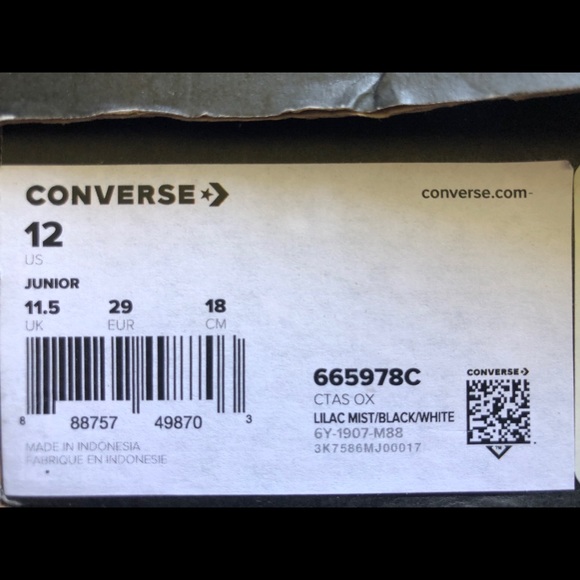 NEW Converse Little Girls All Star Glitter sneaker - Picture 14 of 16